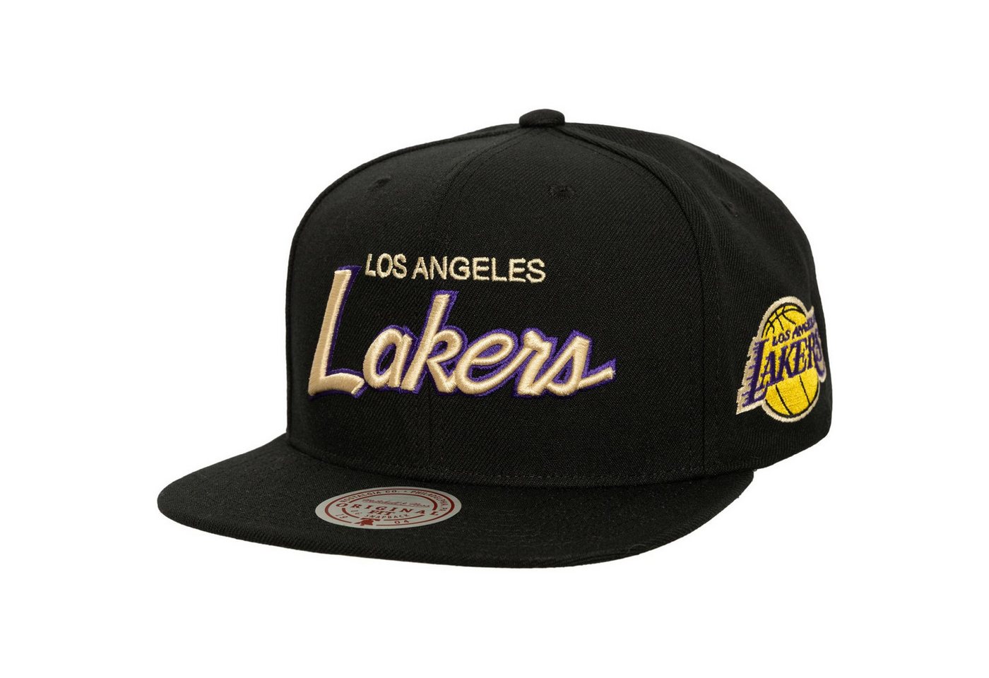 Mitchell & Ness Snapback Cap CREAM SCRIPT Los Angeles Lakers von Mitchell & Ness