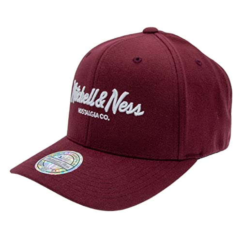 Mitchell & Ness Snapback Cap INTL230 PINSCRIPT Dunkelrot, Size:OneSize von Mitchell & Ness