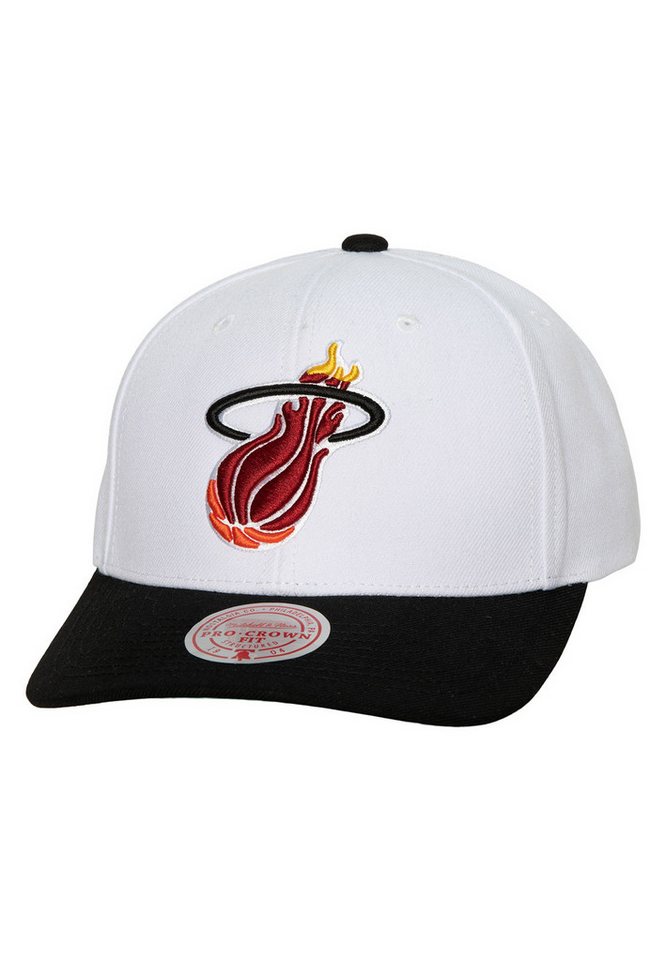 Mitchell & Ness Snapback Cap Mitchell & Ness NBA Team 2 Tone Snapback Cap MIAMI HEAT White Weiß von Mitchell & Ness