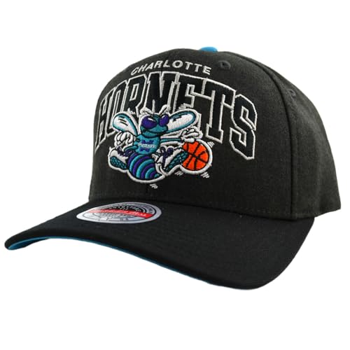 Mitchell & Ness Snapback Cap NBA Team Arch G2 Charlotte Hornets Charcoal/Black von Mitchell & Ness