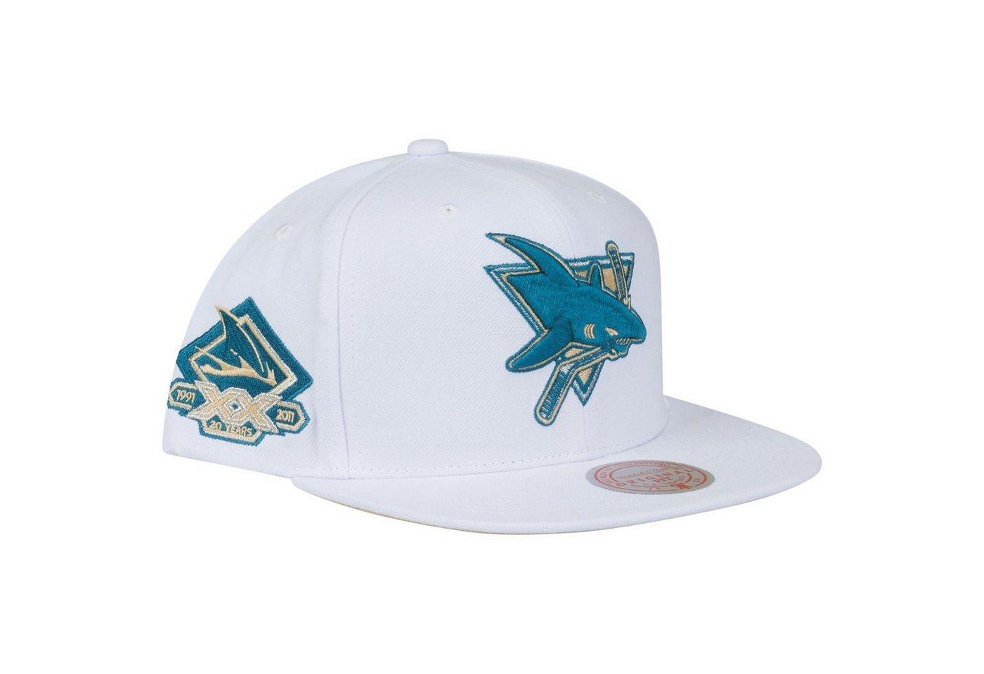 Mitchell & Ness Snapback Cap WHITE San Jose Sharks von Mitchell & Ness