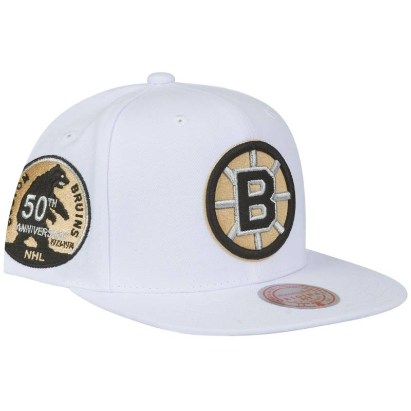 Mitchell & Ness Snapback Cap WINTER WHITE Boston Bruins von Mitchell & Ness