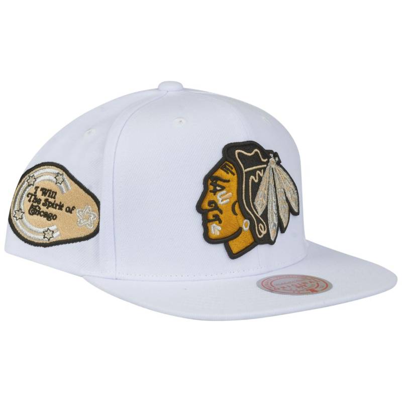 Mitchell & Ness Snapback Cap WINTER WHITE Chicago Blackhawks von Mitchell & Ness