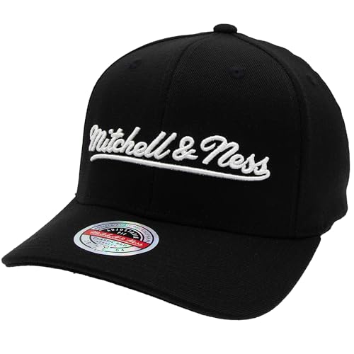 Mitchell & Ness Snapback Classic Red Script Logo OB, Black/White von Mitchell & Ness
