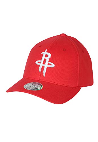 Mitchell & Ness Snapback NBA Team Logo Low Pro 110 - Houston Rockets, Red von Mitchell & Ness