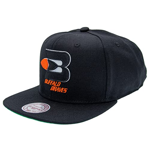 Mitchell & Ness Snapback NBA Wool Solid - Buffalo Braves, Black von Mitchell & Ness