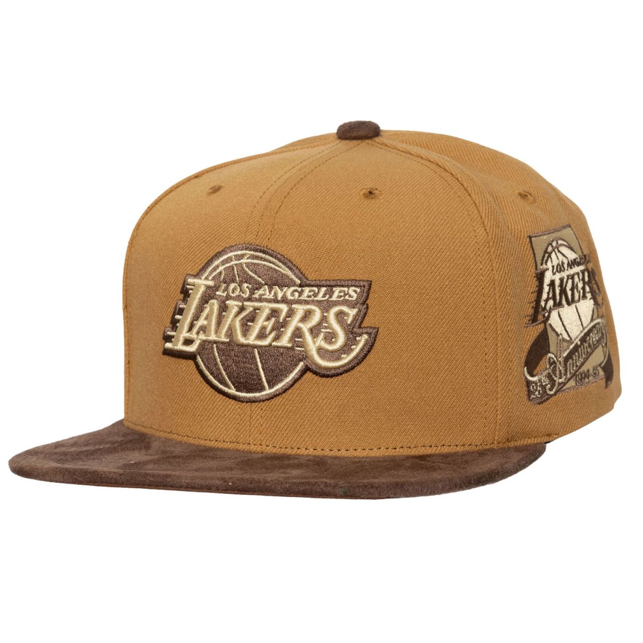 Mitchell & Ness Strapback Cap - COFFEE Los Angeles Lakers von Mitchell & Ness