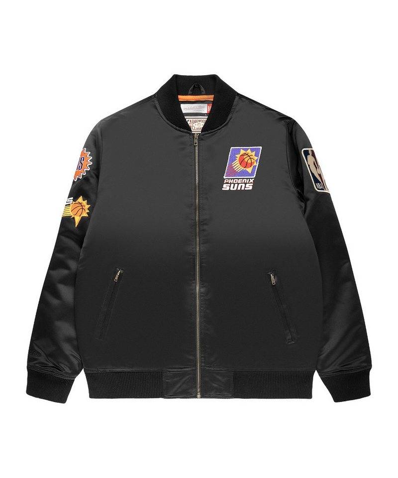 Mitchell & Ness Sweatjacke Mitchell and Ness NBA Satin Bomber Jacke Polyester von Mitchell & Ness