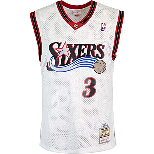 Mitchell & Ness Swingman Allen Iverson Philadelphia 76ers 00/01 Trikot (M, White) von Mitchell & Ness