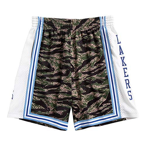 Mitchell & Ness Swingman Shorts Tiger Camo LA Lakers, M von Mitchell & Ness