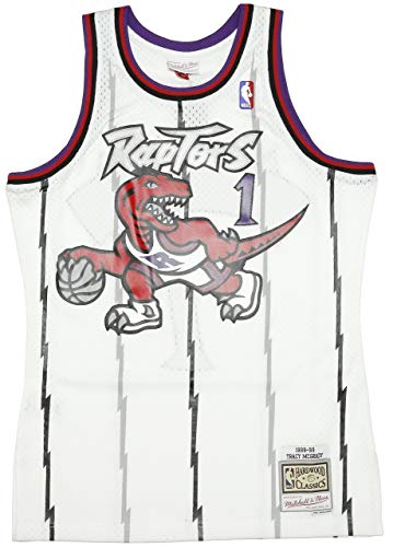 Mitchell & Ness Toronto Raptors Tracy McGrady 1 Tanktop White von Mitchell & Ness