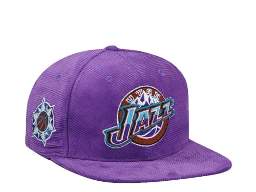 Mitchell & Ness Utah Jazz Purple Cord Hardwood Classic Snapback Cap von Mitchell & Ness