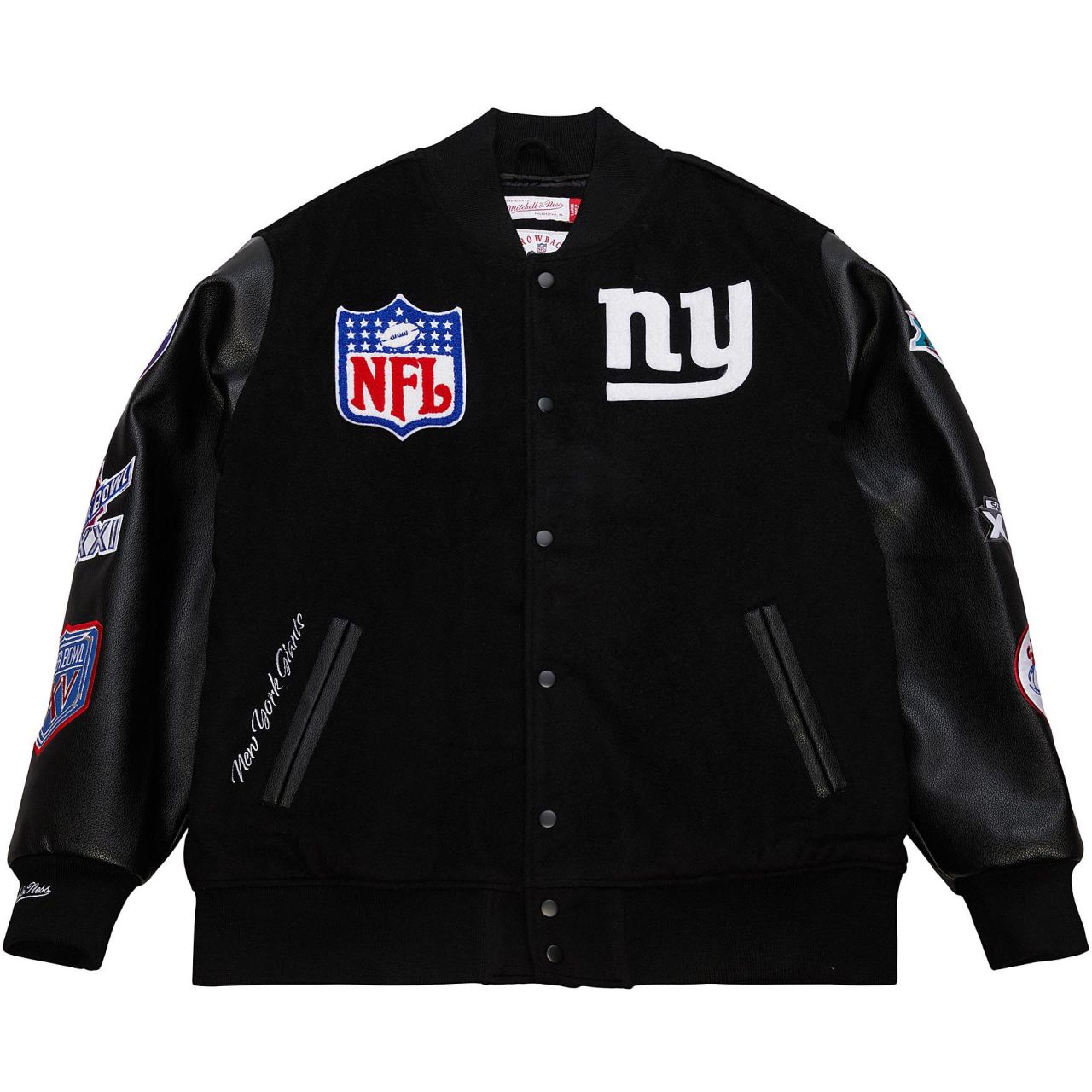 Mitchell & Ness Varsity Jacke BLACKOUT New York Giants von Mitchell & Ness