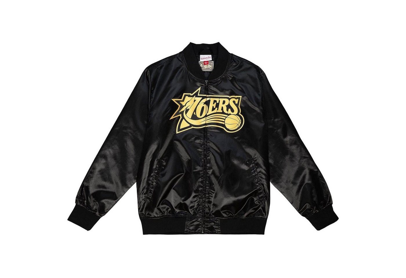 Mitchell & Ness Windbreaker Big Face 4.0 Satin NBA Philadelphia 76ers von Mitchell & Ness