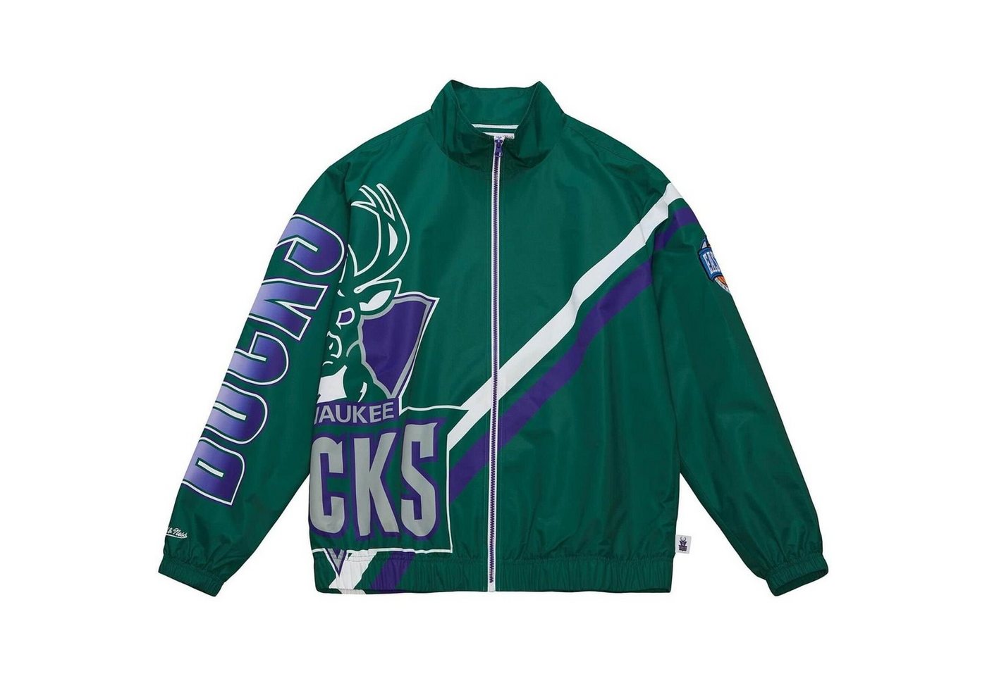 Mitchell & Ness Windbreaker Exploded Logo Up Milwaukee Bucks von Mitchell & Ness