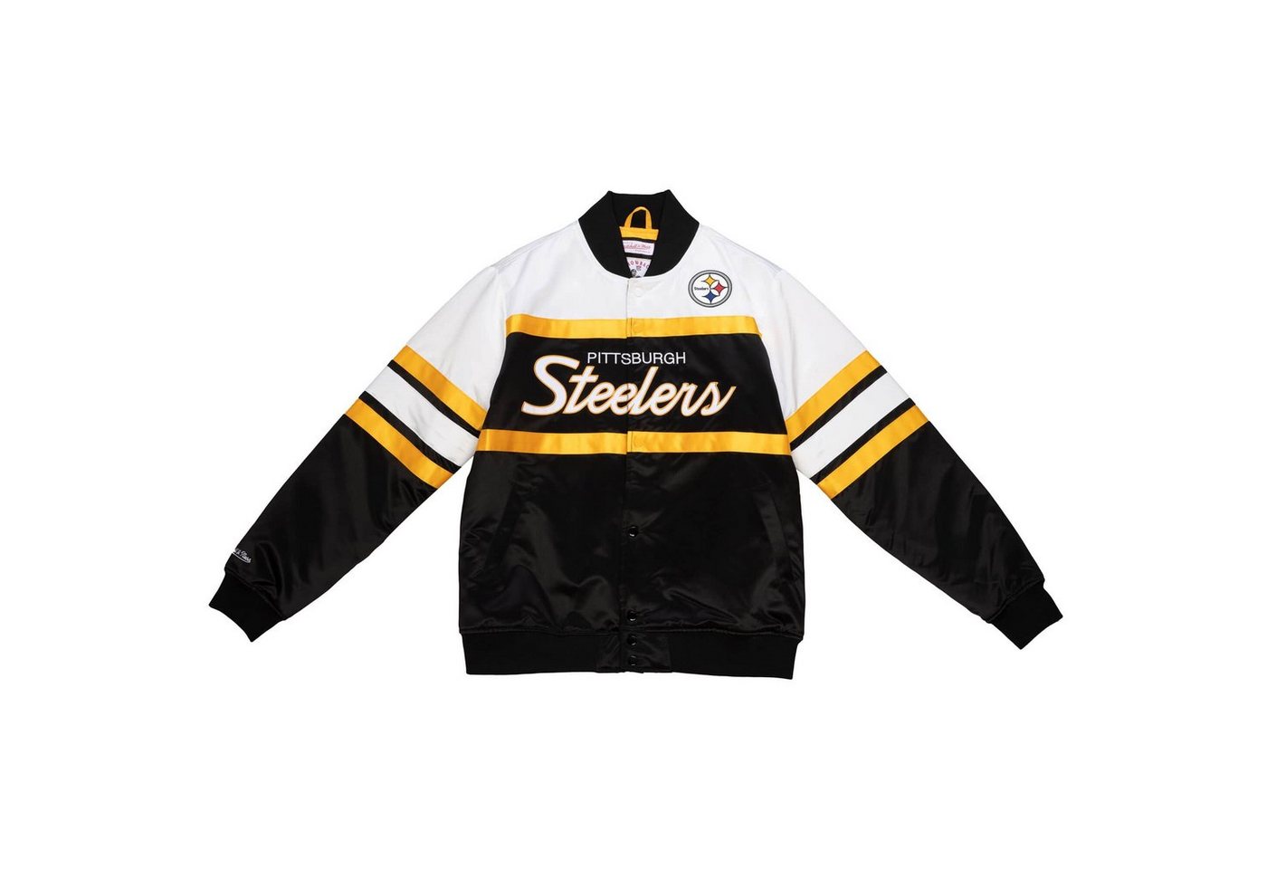 Mitchell & Ness Windbreaker Heavyweight Satin SCRIPT Pittsburgh Steelers von Mitchell & Ness