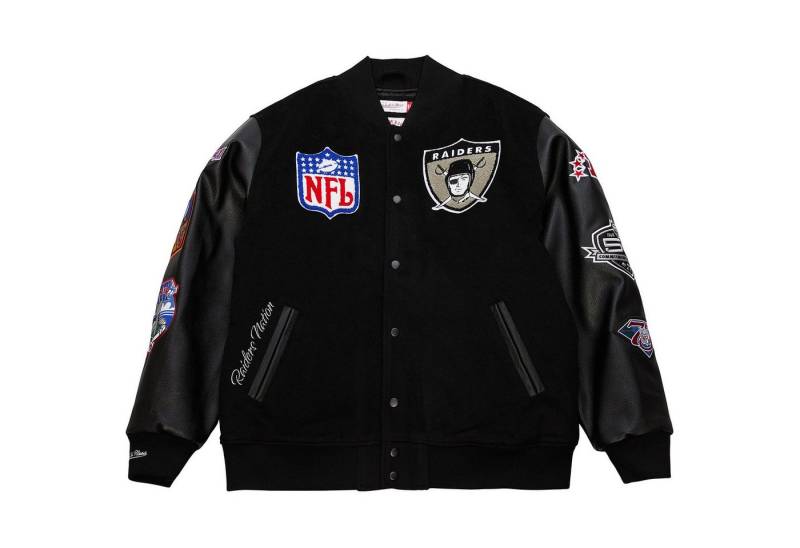 Mitchell & Ness Winterjacke Varsity BLACKOUT Oakland Raiders von Mitchell & Ness
