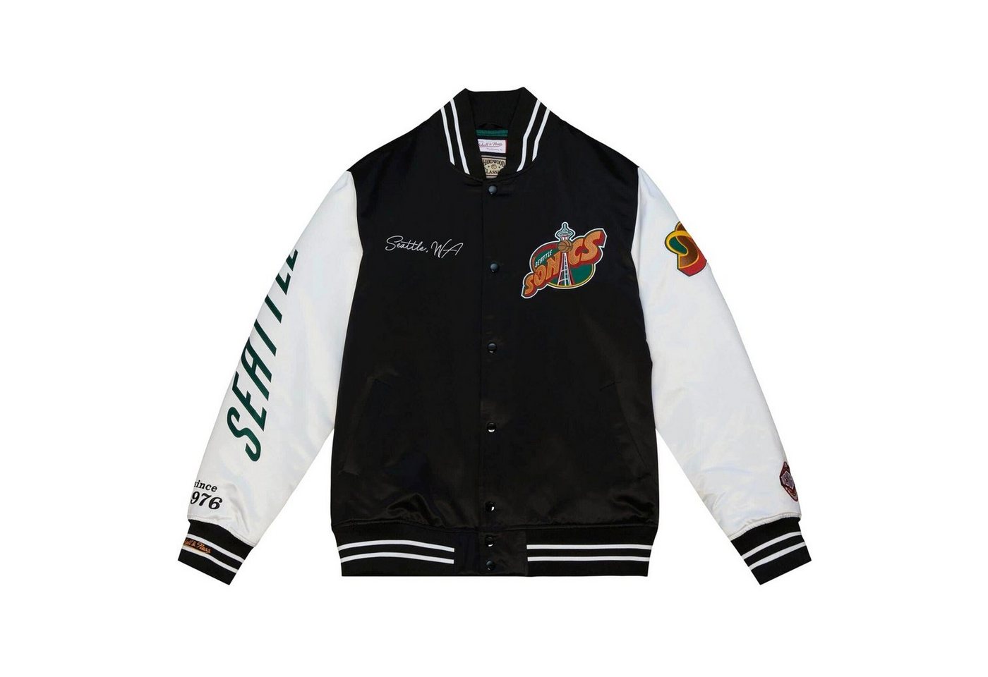 Mitchell & Ness Winterjacke Varsity Satin NBA Seattle SuperSonics von Mitchell & Ness