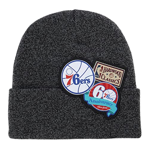 Mitchell & Ness Wintermütze - Logo Patch Philadelphia 76ers von Mitchell & Ness