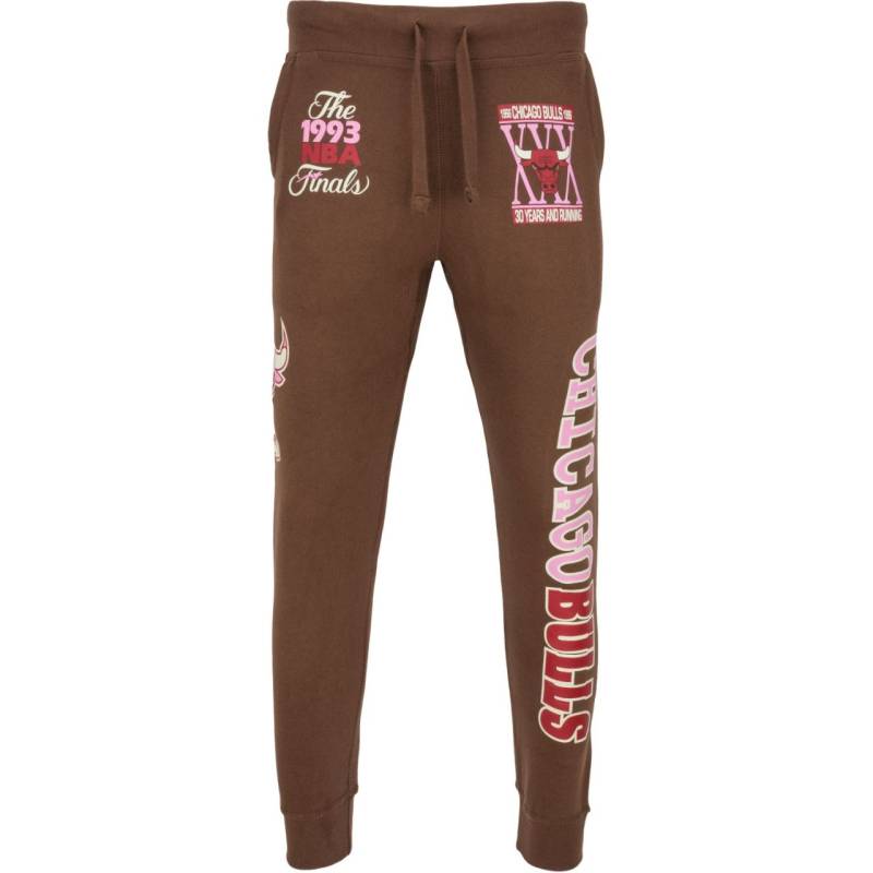 NBA Jogger Fleece Sweatpants - SUGAR Chicago Bulls von Mitchell & Ness