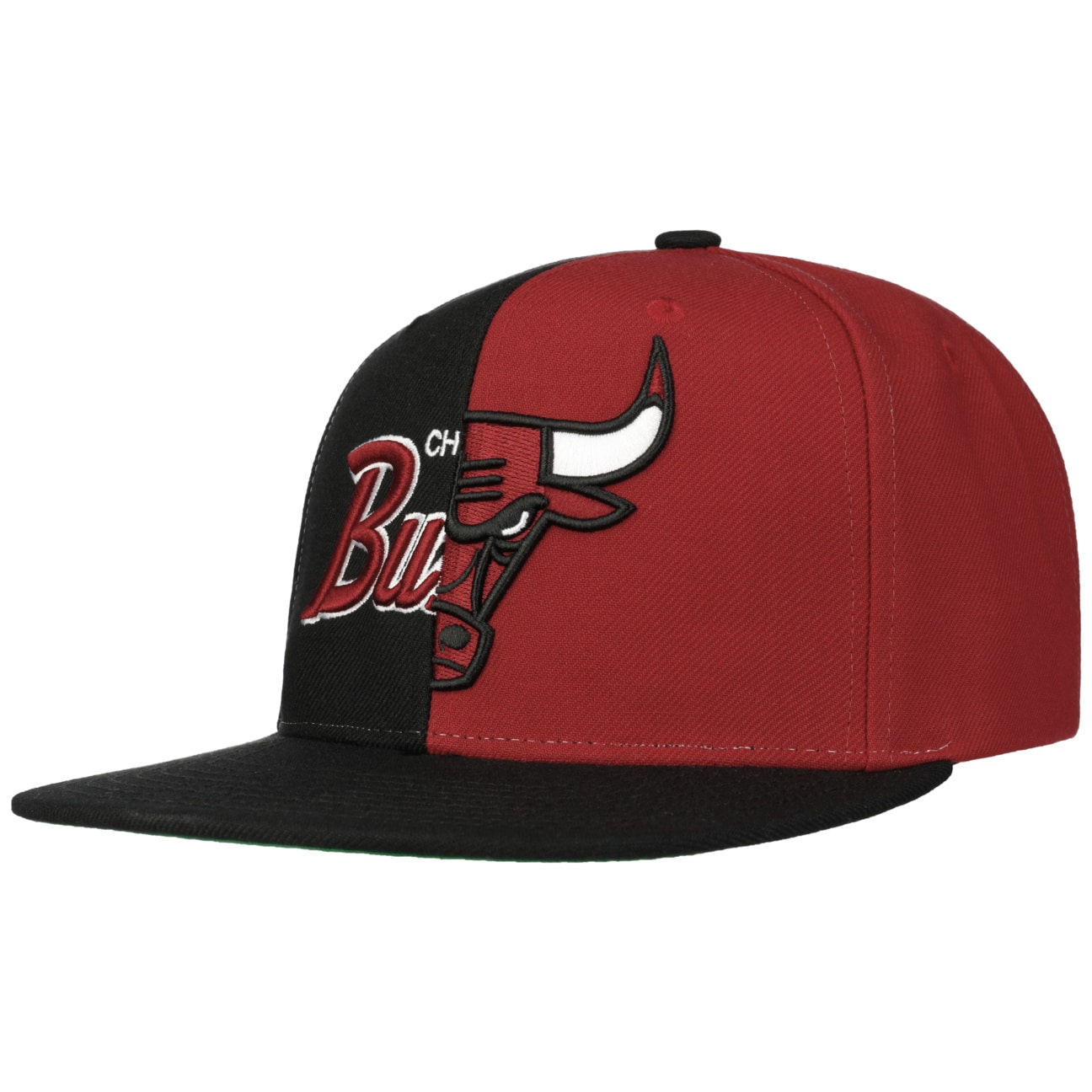 Split Crown Bulls Cap by Mitchell & Ness von Mitchell & Ness