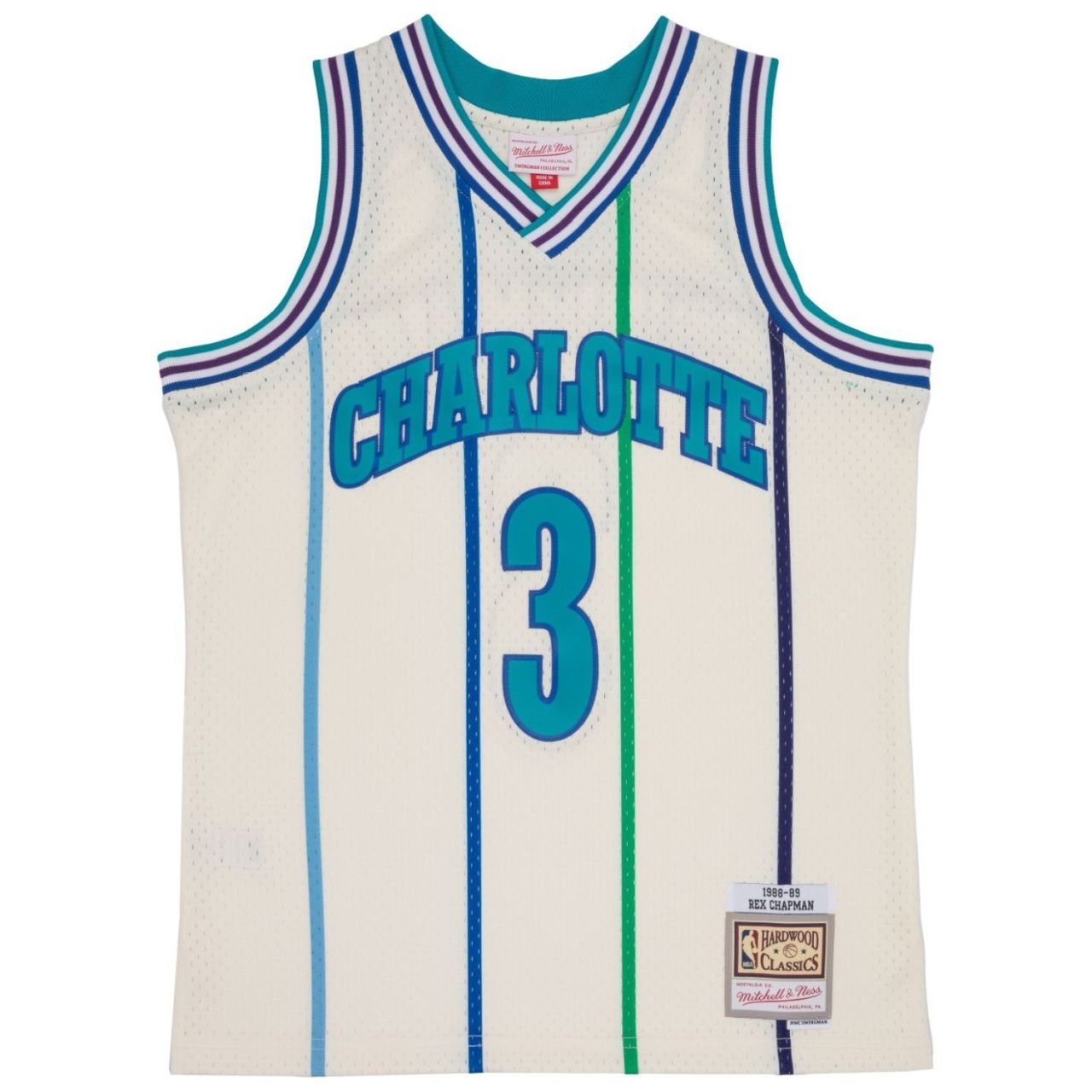 Swingman Jersey Charlotte Hornets OFF-WHITE Rex Chapman von Mitchell & Ness