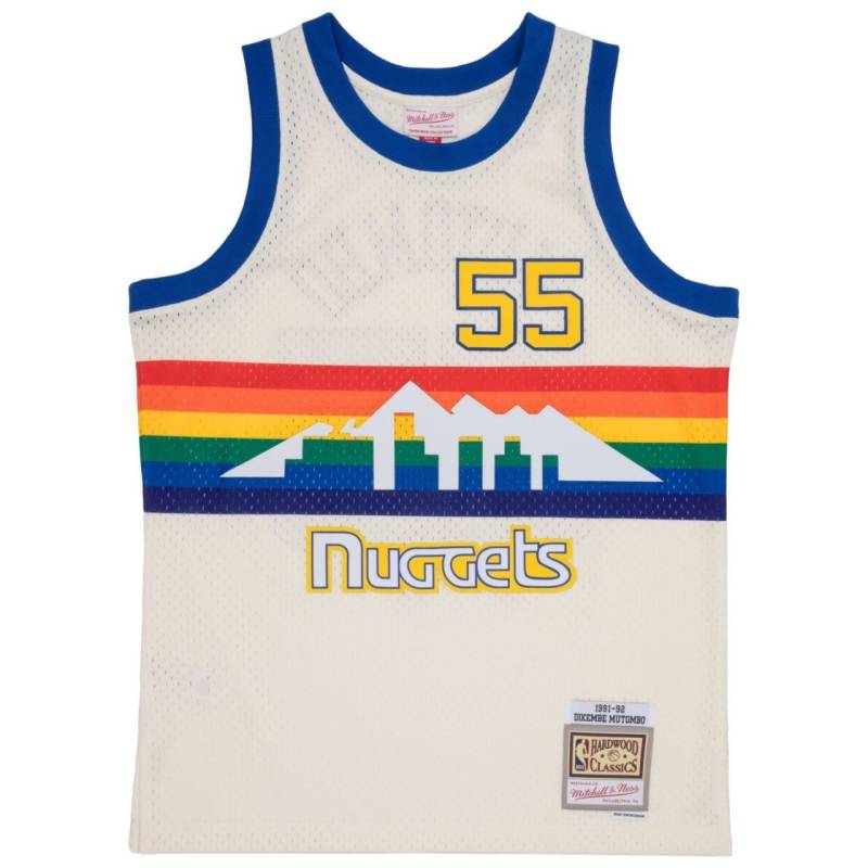 Swingman Jersey Denver Nuggets OFF-WHITE Dikembe Mutombo von Mitchell & Ness