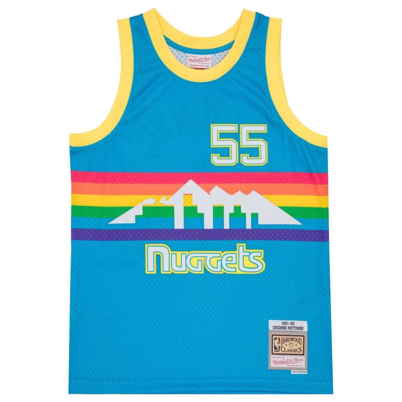 Swingman Jersey Denver Nuggets TROPICAL Dikembe Mutombo von Mitchell & Ness