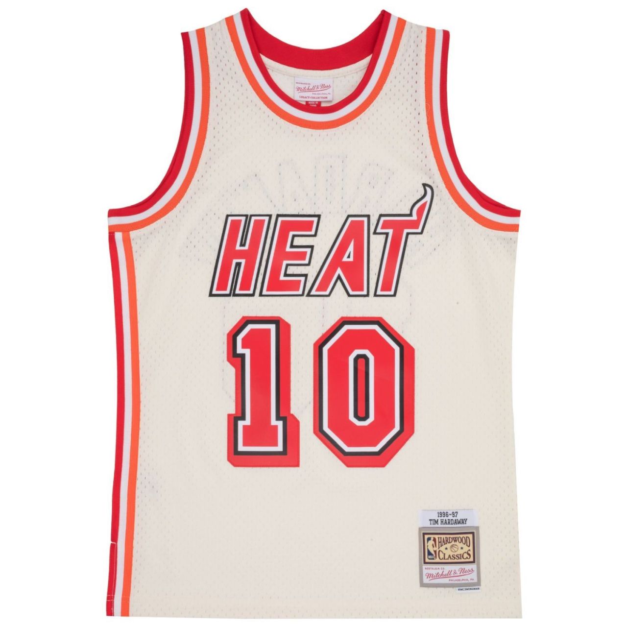 Swingman Jersey Miami Heat OFF-WHITE Tim Hardaway von Mitchell & Ness