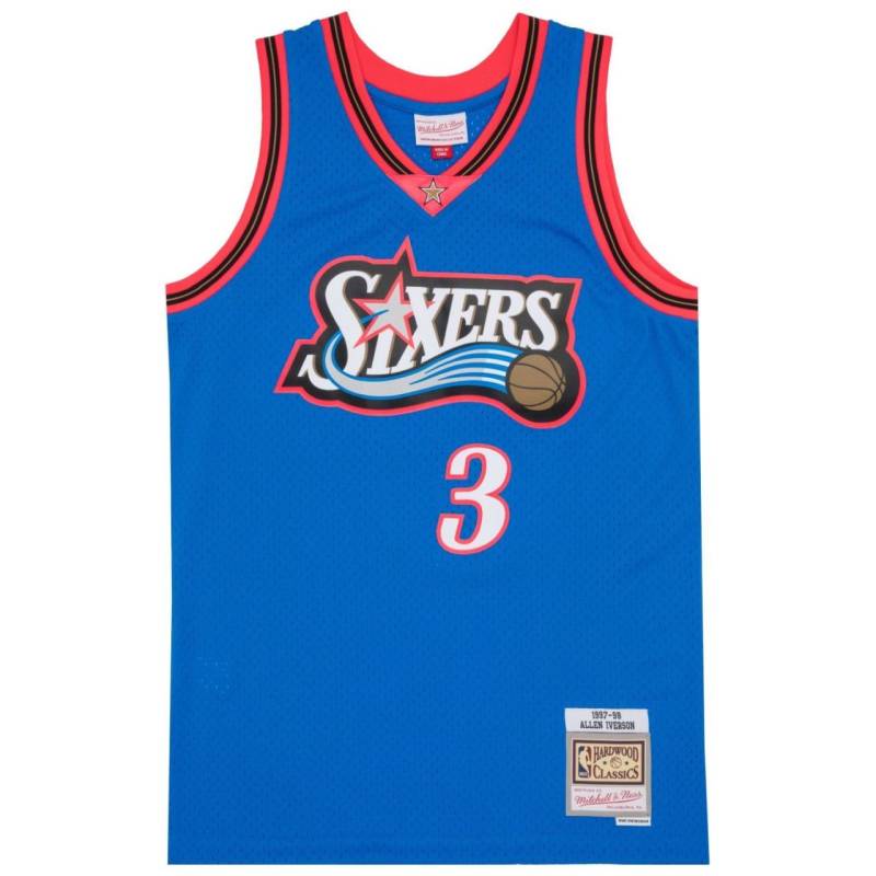 Swingman Jersey Philadelphia 76ers TROPICAL Allen Iverson von Mitchell & Ness