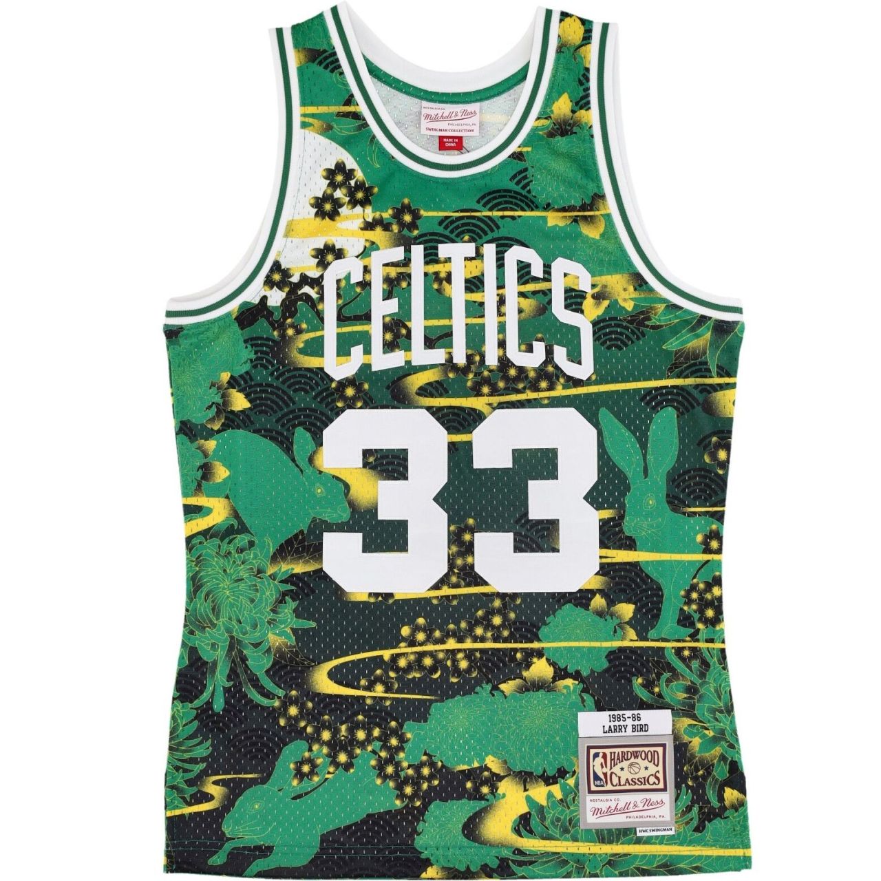 Swingman Mesh Jersey Boston Celtics ASIAN Larry Bird von Mitchell & Ness