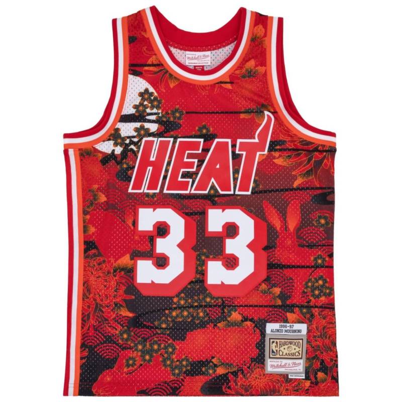 Swingman Mesh Jersey Miami Heat ASIAN Alonzo Mourning von Mitchell & Ness
