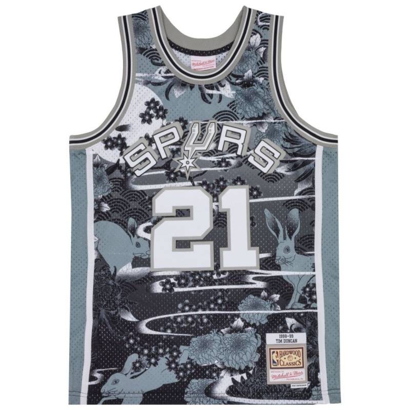 Swingman Mesh Jersey San Antonio Spurs ASIAN Tim Duncan von Mitchell & Ness