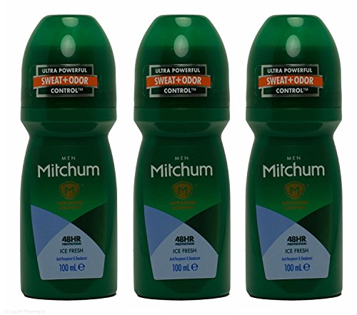 3 x Mitchum Men AdvancedTM Anti-Atmungsaktive Lufterfrischer Ice Fresh 100 ml von Mitchum