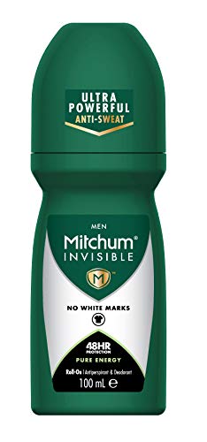 Mitchum Invisible Men 48HR Protection Deodorant & Anti-Transpirant, keine weißen Flecken, alkoholfrei, reine Energie von Mitchum