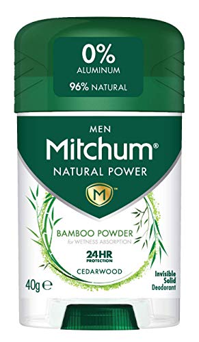 Mitchum Men Natural Deodorant-Stift - Aluminiumfrei, vegan - ohne Tierversuche hergestellt - 96% natürliche Inhaltsstoffe - Zedernholz von Mitchum