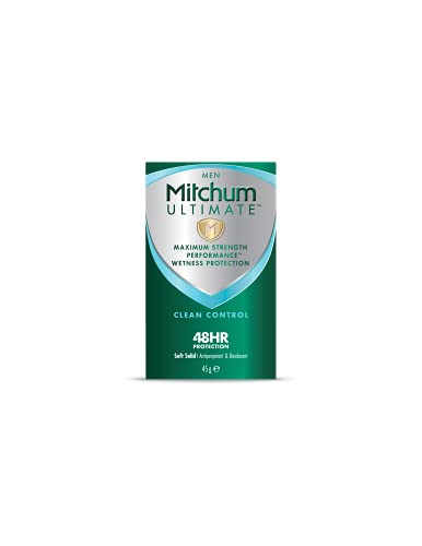 Mitchum Ultimate Men 48HR Protection Soft Solid Cream Stick Deodorant & Anti-Transpirant, Clean Control, 45 g von Mitchum