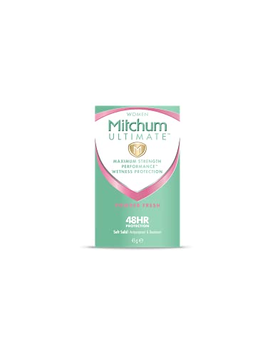 Mitchum Ultimate Women 48 Hr Protection Soft Solid Cream Stick Deodorant und Anti-Transpirant, Puderfrisch, 45 g (1er Pack) von Mitchum