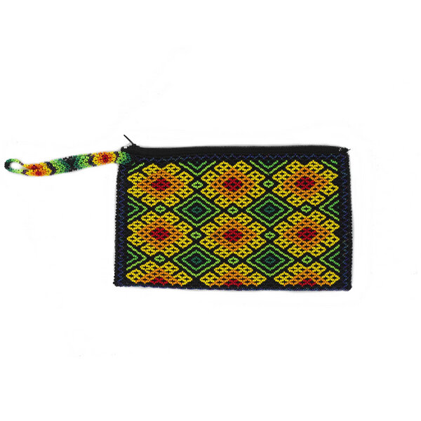 Mitienda Shop Clutch aus Glasperlen, Huichol Unikat aus Mexiko von Mitienda Shop