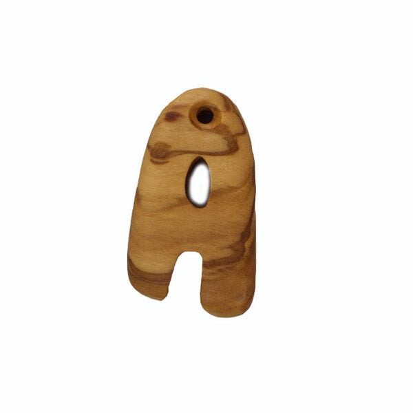 Mitienda Shop Schlüsselanhänger aus Holz Buchstaben A-Z | Holz Anhänger von Mitienda Shop