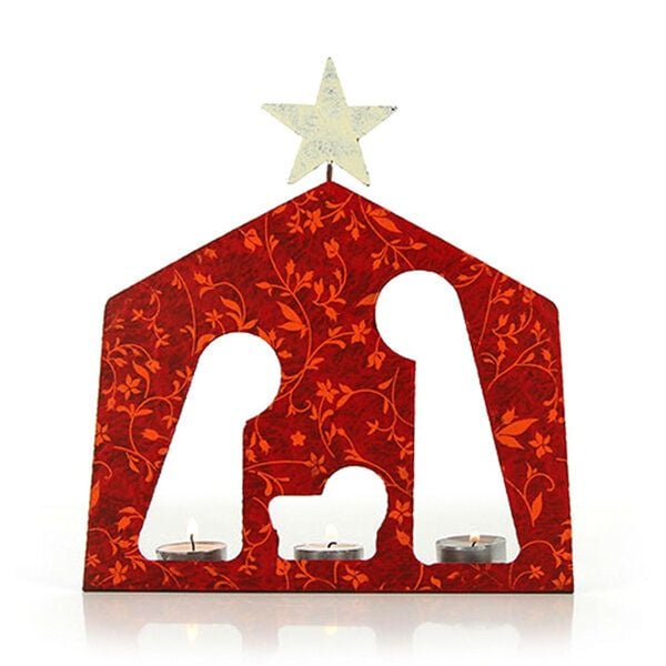 Mitienda Shop Teelichthalter Krippe, Weihnachtsdeko von Mitienda Shop
