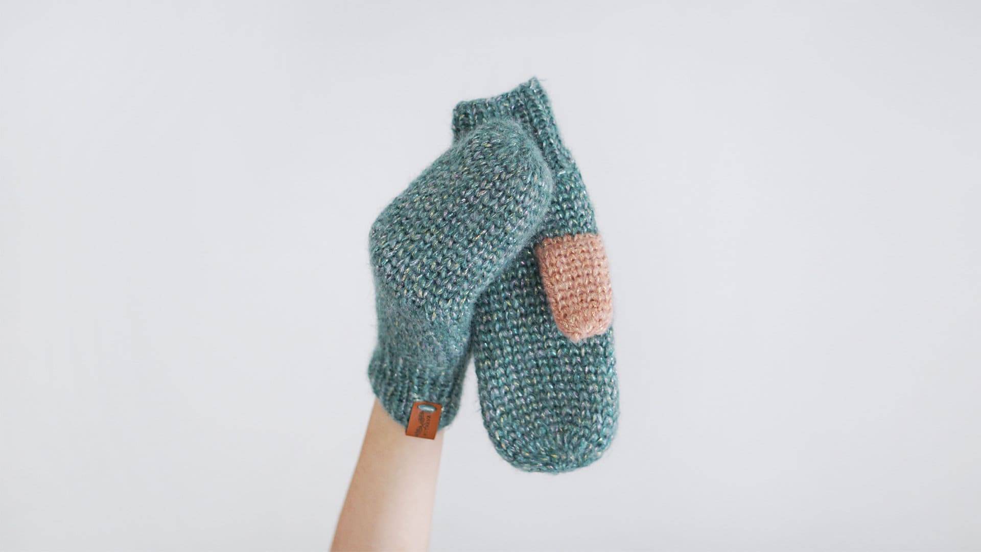 Trachtenhandschuhe Für Damen in Grün Und Pink, Zarte Mohair Winter Handschuhe, Wolle Handschuhe von Mitreva