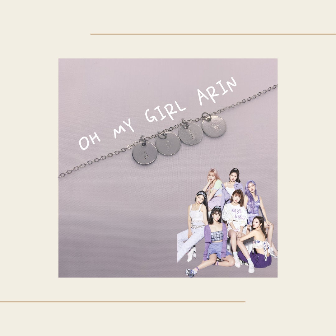 Oh My Girl Kpop Silber Halskette Armband 10mm Anhänger | Yooa Arin Hyojung Jiho von MitsuKuma