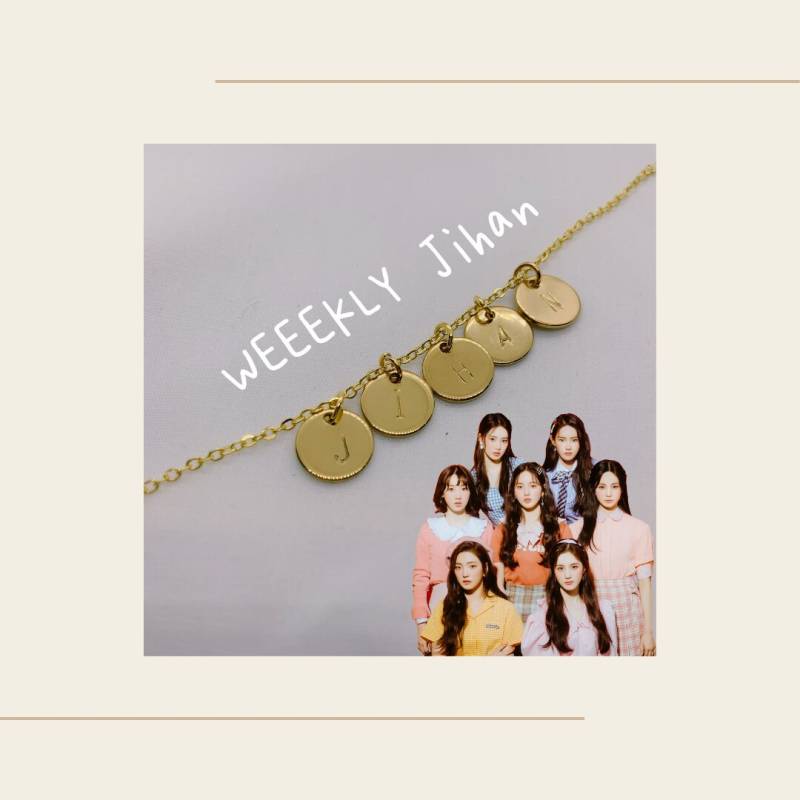Weeekly Kpop Vergoldete Halskette Armband Anhänger-Alle Mitglieder Verfügbar | Jihan Jiyoon Zoa Soojin Soeun Jaehee Montag von MitsuKuma