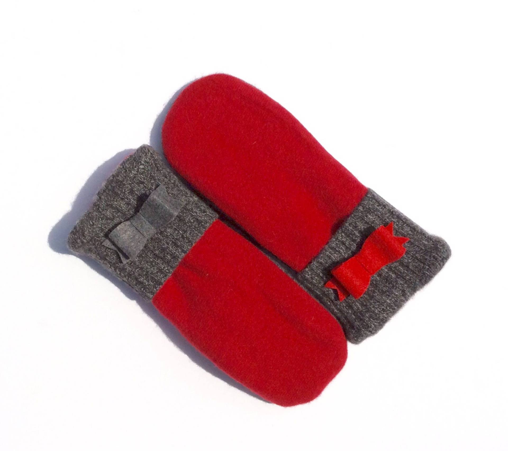 Kaschmirpullover Handschuhe, Rot, Schwarz Und Grau, Fleece Gefüttert Geschenk Für Sie, Unter 30, Lehrer von MittensfromtheMitt