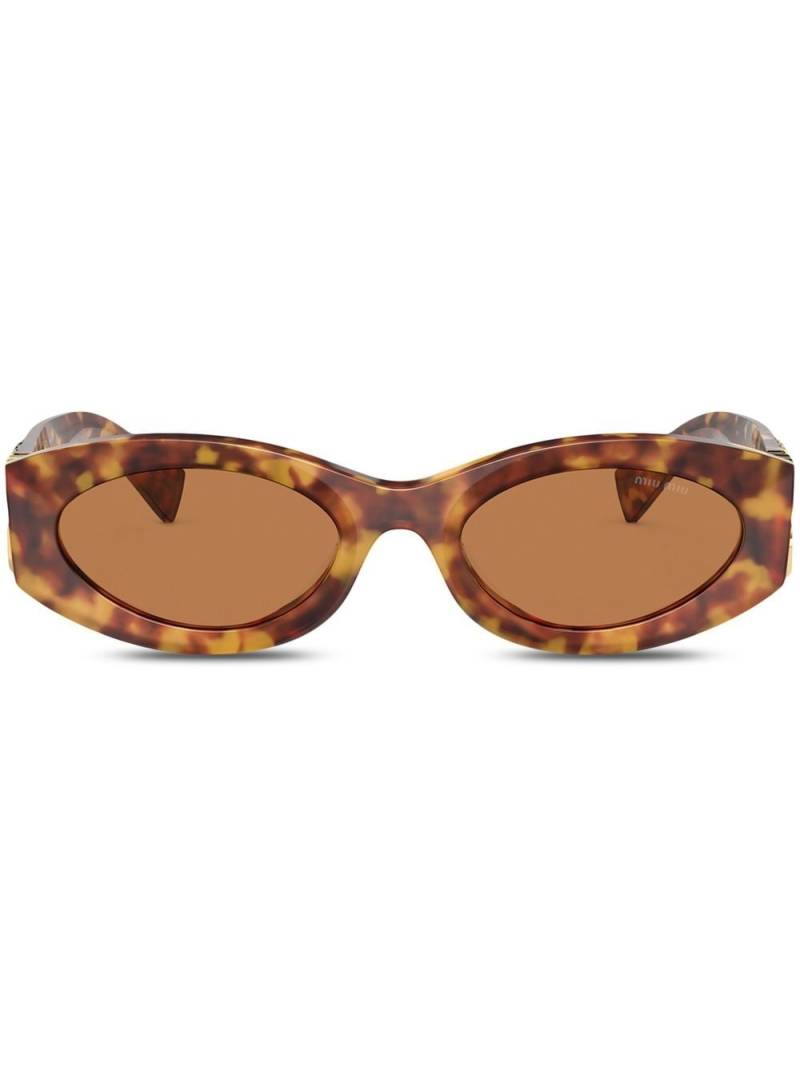 Miu Miu Eyewear Cat-Eye-Sonnenbrille in Schildpattoptik - Braun von Miu Miu Eyewear