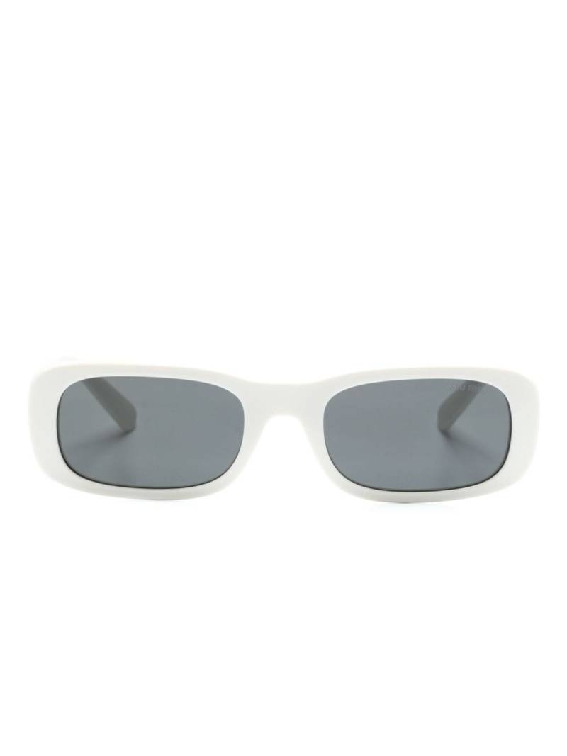 Miu Miu Eyewear Eckige Glimpse Sonnenbrille - Weiß von Miu Miu Eyewear