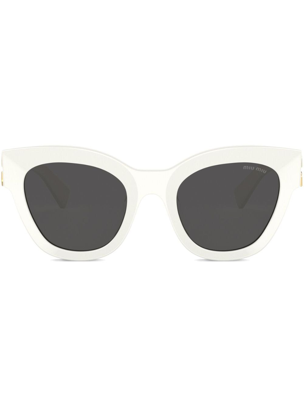 Miu Miu Eyewear Sonnenbrille mit Cat-Eye-Gestell - Weiß von Miu Miu Eyewear