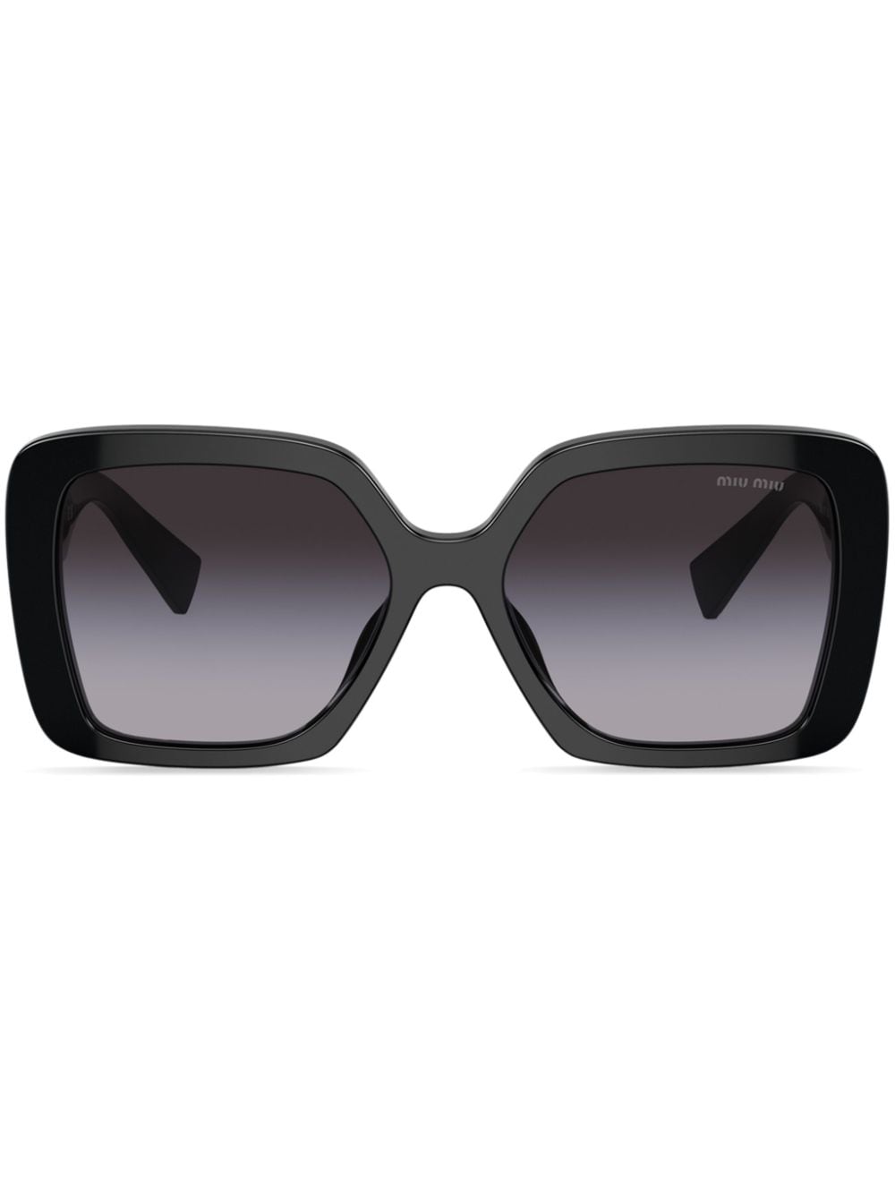 Miu Miu Eyewear Eckige Glimpse Sonnenbrille - Schwarz von Miu Miu Eyewear