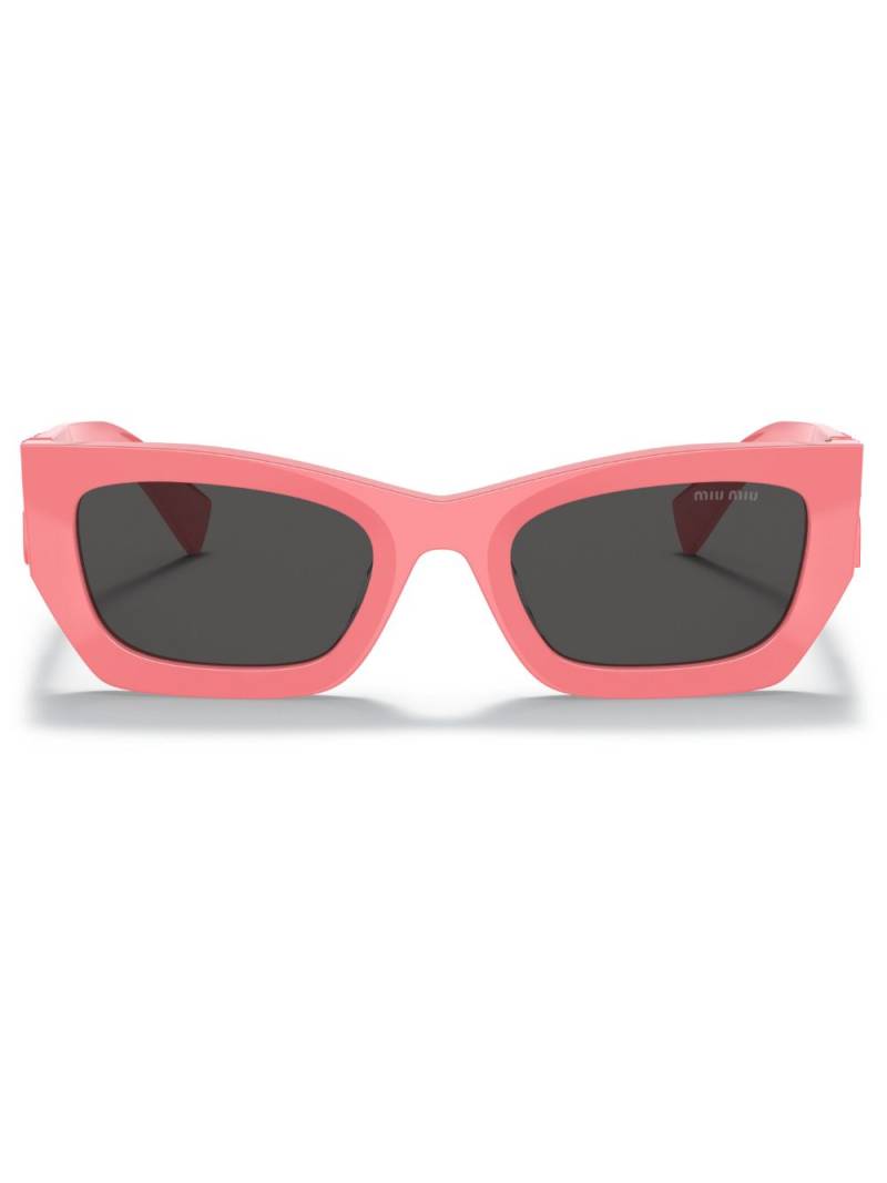 Miu Miu Eyewear Eckige Glimpse Sonnenbrille - Rosa von Miu Miu Eyewear